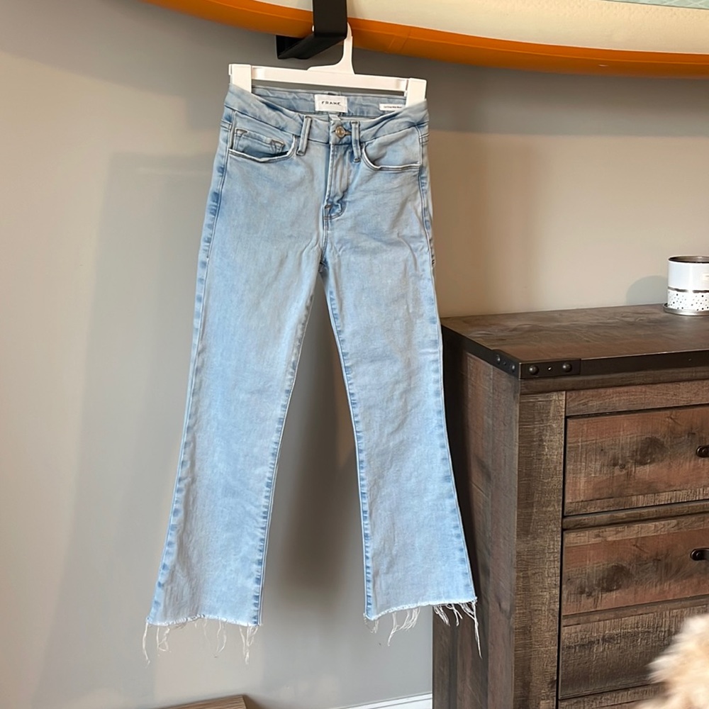 FRAME Le Crop Mini Boot Jeans Size 24